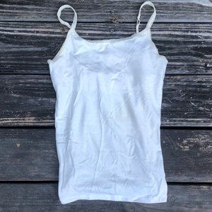 SOLD—Tan/Beige Lace Boho Camisole with Built-In Bra